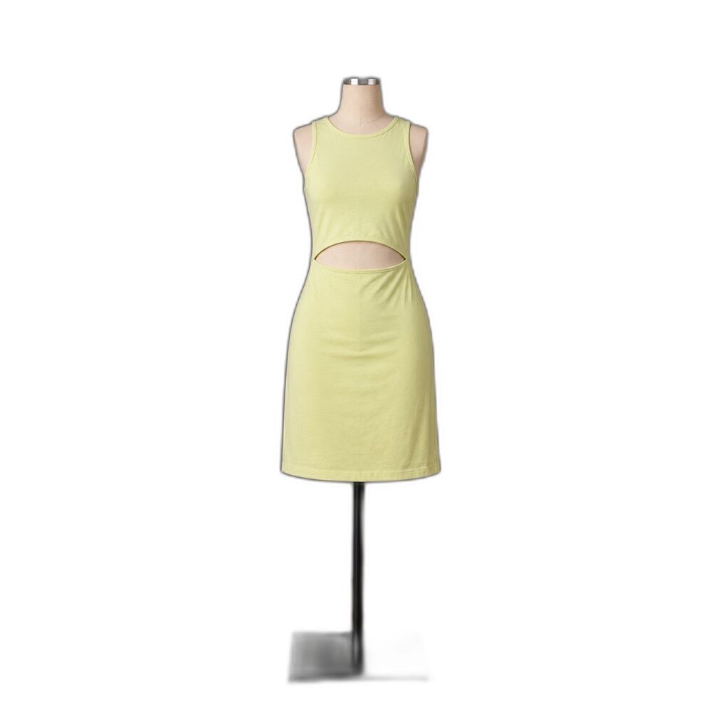 Iris Green Sleeveless Cutout Mini Dress Size Large | Casual Summer Dress